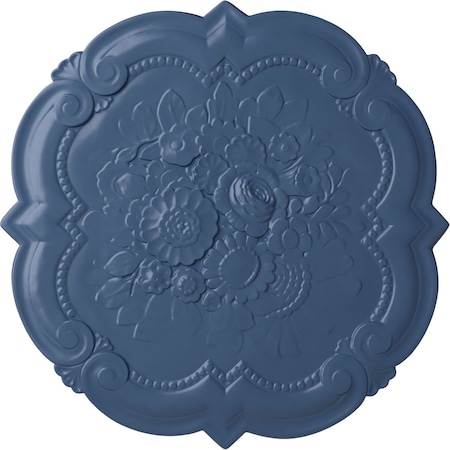 Ekena Millwork Victorian Ceiling Medallion, Hand-Painted Americana, 24 3/8"OD x 1"P CM24VIAMF